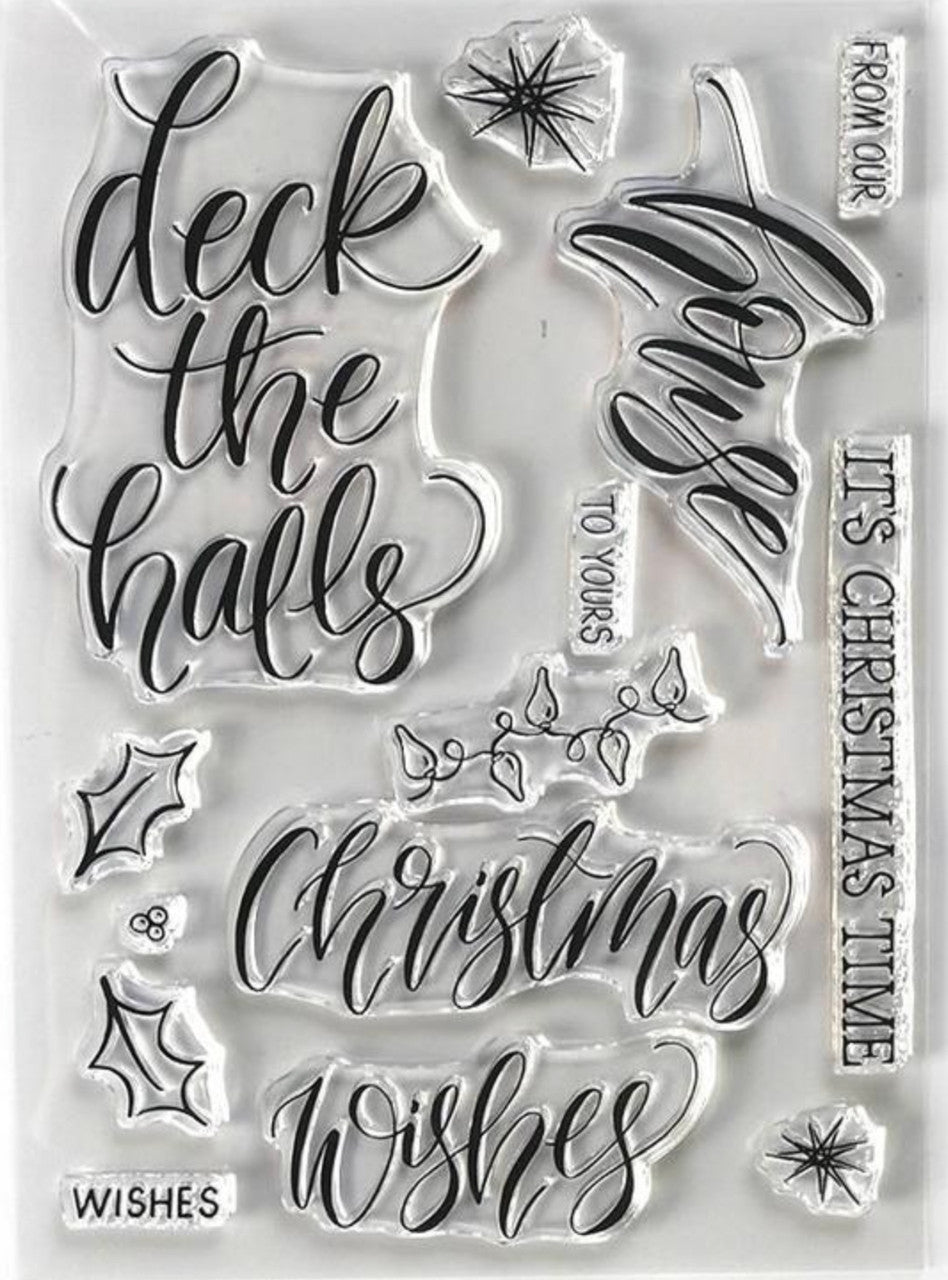 Elizabeth Craft Designs Juego de sellos de casa navideña